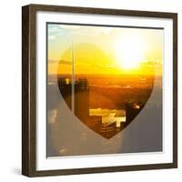 Love NY Series - Skyline of Manhattan at Sunset - New York - USA-Philippe Hugonnard-Framed Photographic Print