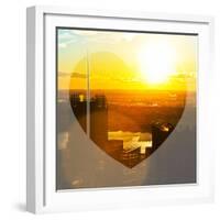 Love NY Series - Skyline of Manhattan at Sunset - New York - USA-Philippe Hugonnard-Framed Photographic Print