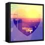 Love NY Series - Skyline of Manhattan at Sunset - New York - USA-Philippe Hugonnard-Framed Stretched Canvas