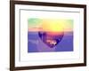 Love NY Series - Skyline of Manhattan at Sunset - New York - USA-Philippe Hugonnard-Framed Art Print