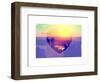 Love NY Series - Skyline of Manhattan at Sunset - New York - USA-Philippe Hugonnard-Framed Art Print