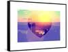 Love NY Series - Skyline of Manhattan at Sunset - New York - USA-Philippe Hugonnard-Framed Stretched Canvas