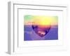 Love NY Series - Skyline of Manhattan at Sunset - New York - USA-Philippe Hugonnard-Framed Art Print