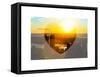 Love NY Series - Skyline of Manhattan at Sunset - New York - USA-Philippe Hugonnard-Framed Stretched Canvas