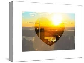 Love NY Series - Skyline of Manhattan at Sunset - New York - USA-Philippe Hugonnard-Stretched Canvas