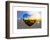 Love NY Series - Skyline of Manhattan at Sunset - New York - USA-Philippe Hugonnard-Framed Art Print