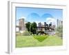 Love NY Series - Skyline of Manhattan with the Brooklyn Bridge - New York - USA-Philippe Hugonnard-Framed Photographic Print