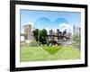 Love NY Series - Skyline of Manhattan with the Brooklyn Bridge - New York - USA-Philippe Hugonnard-Framed Photographic Print