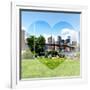 Love NY Series - Skyline of Manhattan with the Brooklyn Bridge - New York - USA-Philippe Hugonnard-Framed Photographic Print