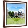 Love NY Series - Skyline of Manhattan with the Brooklyn Bridge - New York - USA-Philippe Hugonnard-Framed Photographic Print