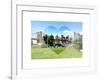 Love NY Series - Skyline of Manhattan with the Brooklyn Bridge - New York - USA-Philippe Hugonnard-Framed Art Print