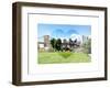 Love NY Series - Skyline of Manhattan with the Brooklyn Bridge - New York - USA-Philippe Hugonnard-Framed Art Print