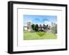 Love NY Series - Skyline of Manhattan with the Brooklyn Bridge - New York - USA-Philippe Hugonnard-Framed Art Print