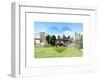 Love NY Series - Skyline of Manhattan with the Brooklyn Bridge - New York - USA-Philippe Hugonnard-Framed Art Print