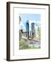 Love NY Series - The Brooklyn Bridge and 1WTC - Manhattan - New York - USA-Philippe Hugonnard-Framed Art Print