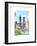 Love NY Series - The Brooklyn Bridge and 1WTC - Manhattan - New York - USA-Philippe Hugonnard-Framed Art Print