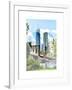 Love NY Series - The Brooklyn Bridge and 1WTC - Manhattan - New York - USA-Philippe Hugonnard-Framed Art Print