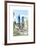 Love NY Series - The Brooklyn Bridge and 1WTC - Manhattan - New York - USA-Philippe Hugonnard-Framed Art Print