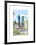 Love NY Series - The Brooklyn Bridge and 1WTC - Manhattan - New York - USA-Philippe Hugonnard-Framed Art Print