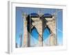 Love NY Series - The Brooklyn Bridge - Manhattan - New York - USA-Philippe Hugonnard-Framed Photographic Print