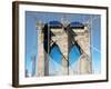 Love NY Series - The Brooklyn Bridge - Manhattan - New York - USA-Philippe Hugonnard-Framed Photographic Print