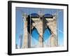 Love NY Series - The Brooklyn Bridge - Manhattan - New York - USA-Philippe Hugonnard-Framed Photographic Print