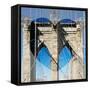 Love NY Series - The Brooklyn Bridge - Manhattan - New York - USA-Philippe Hugonnard-Framed Stretched Canvas