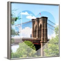 Love NY Series - the Brooklyn Bridge - Manhattan - New York - USA-Philippe Hugonnard-Framed Photographic Print