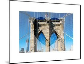 Love NY Series - The Brooklyn Bridge - Manhattan - New York - USA-Philippe Hugonnard-Mounted Art Print