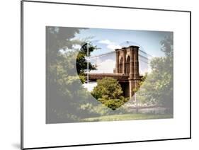 Love NY Series - the Brooklyn Bridge - Manhattan - New York - USA-Philippe Hugonnard-Mounted Art Print