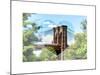 Love NY Series - the Brooklyn Bridge - Manhattan - New York - USA-Philippe Hugonnard-Mounted Art Print