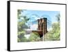 Love NY Series - the Brooklyn Bridge - Manhattan - New York - USA-Philippe Hugonnard-Framed Stretched Canvas