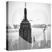 Love NY Series - The Empire State Building and 1WTC at Sunset - Manhattan - New York - USA-Philippe Hugonnard-Stretched Canvas