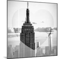 Love NY Series - The Empire State Building and 1WTC at Sunset - Manhattan - New York - USA-Philippe Hugonnard-Mounted Photographic Print