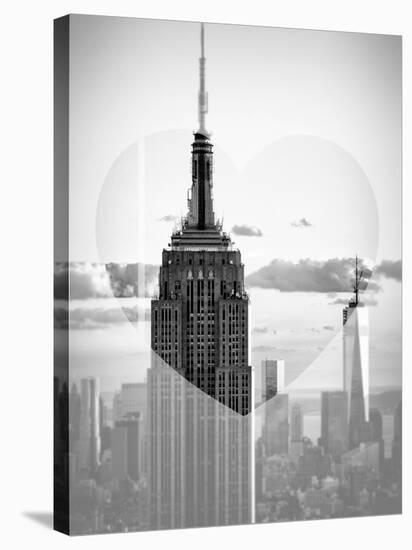 Love NY Series - The Empire State Building and 1WTC at Sunset - Manhattan - New York - USA-Philippe Hugonnard-Stretched Canvas