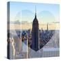 Love NY Series - The Empire State Building and 1WTC at Sunset - Manhattan - New York - USA-Philippe Hugonnard-Stretched Canvas