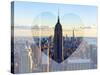 Love NY Series - The Empire State Building and 1WTC at Sunset - Manhattan - New York - USA-Philippe Hugonnard-Stretched Canvas