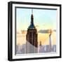 Love NY Series - The Empire State Building and 1WTC at Sunset - Manhattan - New York - USA-Philippe Hugonnard-Framed Photographic Print