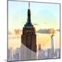 Love NY Series - The Empire State Building and 1WTC at Sunset - Manhattan - New York - USA-Philippe Hugonnard-Mounted Photographic Print