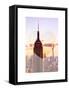 Love NY Series - The Empire State Building and 1WTC at Sunset - Manhattan - New York - USA-Philippe Hugonnard-Framed Stretched Canvas