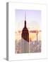 Love NY Series - The Empire State Building and 1WTC at Sunset - Manhattan - New York - USA-Philippe Hugonnard-Stretched Canvas