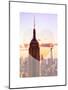 Love NY Series - The Empire State Building and 1WTC at Sunset - Manhattan - New York - USA-Philippe Hugonnard-Mounted Art Print