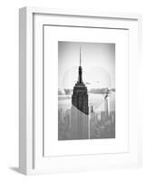 Love NY Series - The Empire State Building and 1WTC at Sunset - Manhattan - New York - USA-Philippe Hugonnard-Framed Art Print