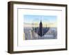 Love NY Series - The Empire State Building and 1WTC at Sunset - Manhattan - New York - USA-Philippe Hugonnard-Framed Art Print