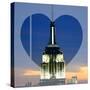 Love NY Series - The Empire State Building at Nightfall - Manhattan - New York - USA-Philippe Hugonnard-Stretched Canvas