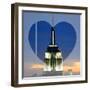 Love NY Series - The Empire State Building at Nightfall - Manhattan - New York - USA-Philippe Hugonnard-Framed Photographic Print