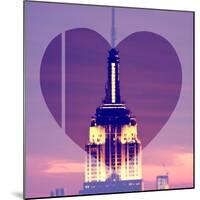 Love NY Series - The Empire State Building at Nightfall - Manhattan - New York - USA-Philippe Hugonnard-Mounted Photographic Print