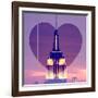 Love NY Series - The Empire State Building at Nightfall - Manhattan - New York - USA-Philippe Hugonnard-Framed Photographic Print