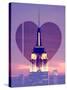 Love NY Series - The Empire State Building at Nightfall - Manhattan - New York - USA-Philippe Hugonnard-Stretched Canvas