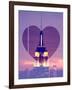 Love NY Series - The Empire State Building at Nightfall - Manhattan - New York - USA-Philippe Hugonnard-Framed Photographic Print